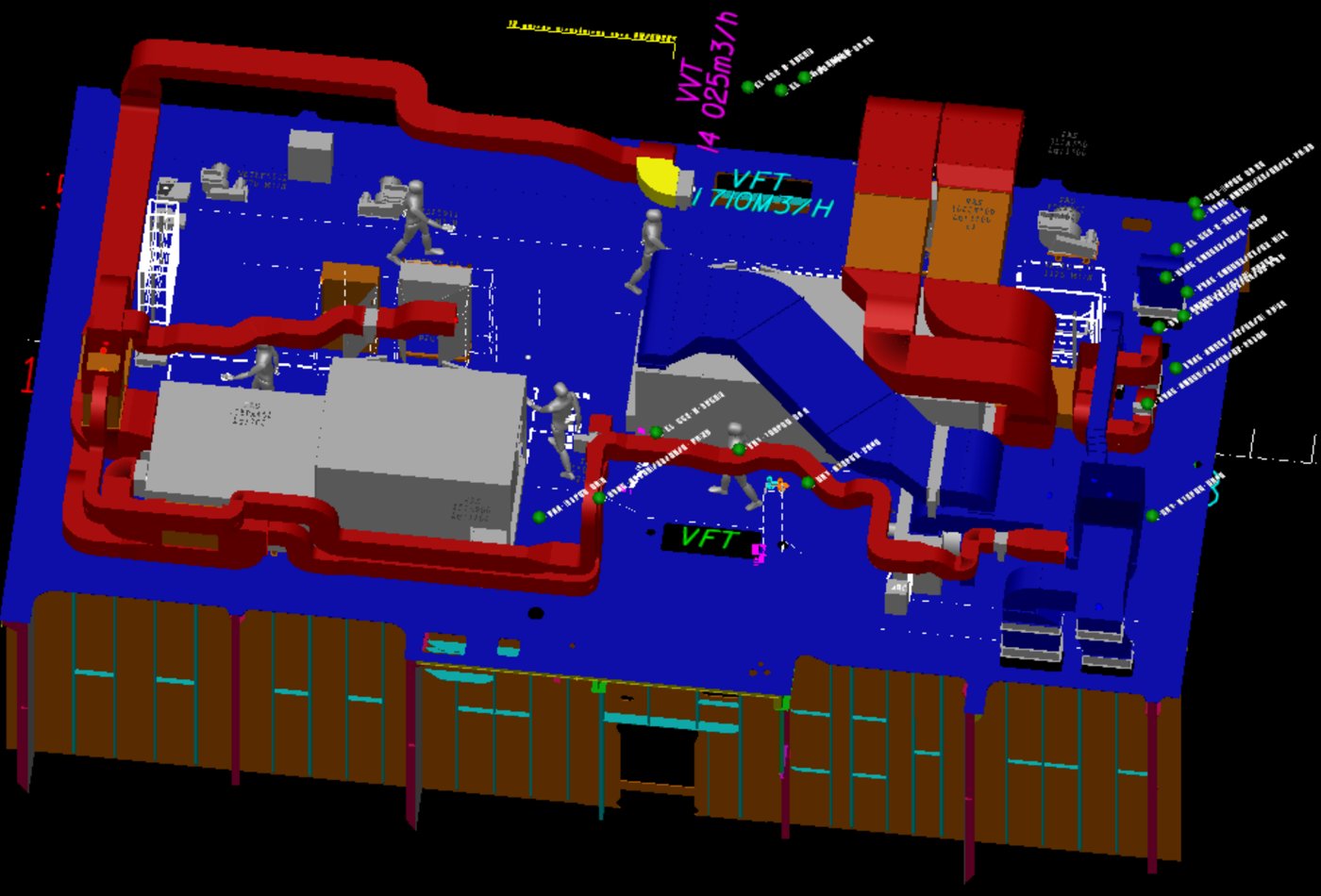 HVAC duct routing 3D model – BLC TECHNOLOGIES